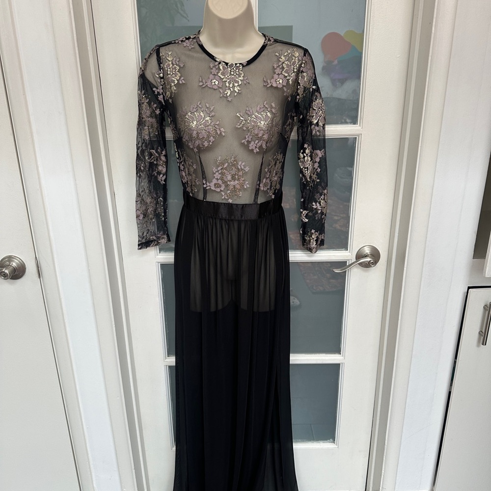 Elegant Black Lace Dress